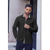 imageCOOFANDY Mens Long Sleeve Wrinkle Free Dress Shirts 2024 Inner Contrast Business Casual Button Down ShirtBlackGold