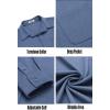 imageCOOFANDY Mens Long Sleeve Wrinkle Free Shirts Casual Button Down Stretch Dress Shirt with PocketBlue