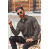 imageCOOFANDY Mens Long Sleeve Wrinkle Free Shirts Casual Button Down Stretch Dress Shirt with PocketFern Green