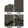 imageCOOFANDY Mens Long Sleeve Wrinkle Free Shirts Casual Button Down Stretch Dress Shirt with PocketFern Green
