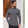 imageCOOFANDY Mens Mock Turtleneck Long Sleeve Shirts Casual Basic TShirt Lightweight Mockneck Pullover Sweater for MenDark Grey