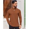 imageCOOFANDY Mens Mock Turtleneck Long Sleeve Shirts Casual Basic TShirt Lightweight Mockneck Pullover Sweater for MenLight Brown