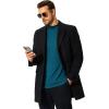imageCOOFANDY Mens Mock Turtleneck TShirts Long Sleeve Solid Color Tees Shirts Basic Casual Slim Fit Pullover T ShirtsDeep Blue