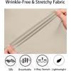 imageCOOFANDY Mens Muscle Fit Dress Shirts WrinkleFree Long Sleeve Casual Button Down ShirtsLight Beige Grey