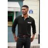 imageCOOFANDY Mens Polo Shirt Long Sleeve Casual Button Polo Tee Plaid Collared Golg Shirt with PocketAblack