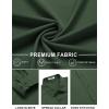 imageCOOFANDY Mens Stretch Dress Shirts Long Sleeve Button Down Shirt Regular Fit Formal Business ShirtsDeep Green