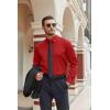 imageCOOFANDY Mens Stretch Dress Shirts Long Sleeve Button Down Shirt Regular Fit Formal Business ShirtsDeep Red