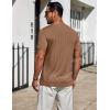 imageCOOFANDY Mens TShirts Short Sleeve Plain Tshirts Casual Crew Neck Basic T Shirt Soft Cooling Fitted Stretch Tee ShirtsBrown