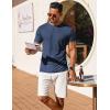 imageCOOFANDY Mens TShirts Short Sleeve Plain Tshirts Casual Crew Neck Basic T Shirt Soft Cooling Fitted Stretch Tee ShirtsNavy Blue