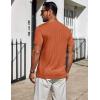 imageCOOFANDY Mens TShirts Short Sleeve Plain Tshirts Casual Crew Neck Basic T Shirt Soft Cooling Fitted Stretch Tee ShirtsOrange