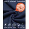 imageCOOFANDY Quarter Zip Pullover Men Long Sleeve Sweatshirts for Men Fleece Sweater FallNavy Blue