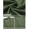 imageCOOFANDY Mens Casual Button Down Shirts Short Sleeve Summer Beach Shirt Cuban Vacation Textured Shirts with PocketArmy Green