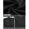 imageCOOFANDY Mens Casual Button Down Shirts Short Sleeve Summer Beach Shirt Cuban Vacation Textured Shirts with PocketBlack