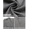 imageCOOFANDY Mens Casual Button Down Shirts Short Sleeve Summer Beach Shirt Cuban Vacation Textured Shirts with PocketGrey Black