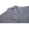 imageCOOFANDY Mens Casual Button Down Shirts Short Sleeve Summer Beach Shirt Cuban Vacation Textured Shirts with PocketGrey Blue