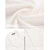 imageCOOFANDY Mens Casual Button Down Shirts Short Sleeve Summer Beach Shirt Cuban Vacation Textured Shirts with PocketWhite