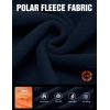 imageCOOFANDY Mens Polar Fleece Shirt Jacket Long Sleeve Casual Button Down Shirts Shacket with PocketsNavy Blue