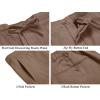 imageCOOFANDY Mens 2 Piece Linen Suits Set Regular Fit Casual Lightweight Blazer Jacket and PantsBrown