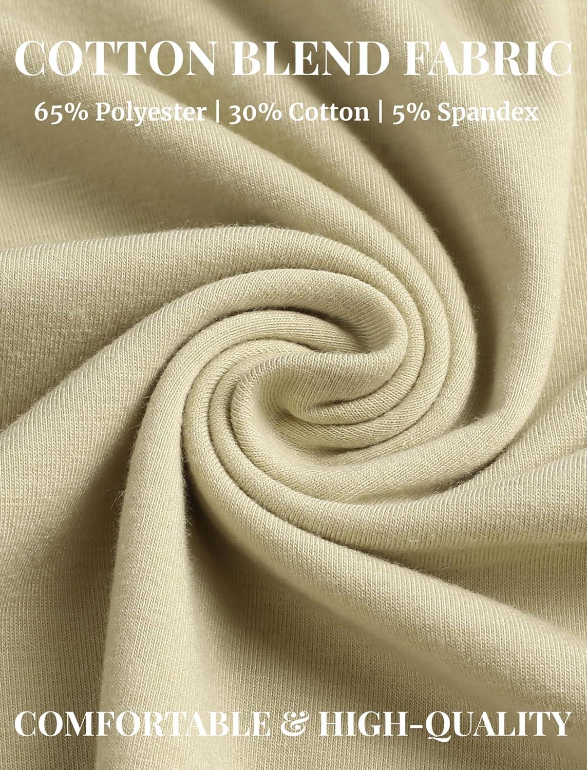 imageCOOFANDY Mens Cotton Hipster Hip Hop Longline Crewneck T Shirts Casual Long Sleeve Tees Curved Hem Gym ShirtsOne Piece Light Khaki