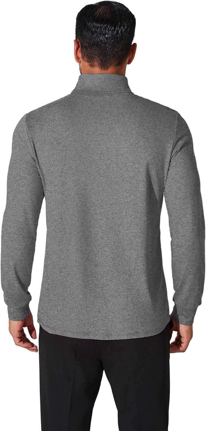 imageCOOFANDY Mens Turtleneck T Shirt Long Sleeve Pullover Sweater Slim Fit Lightweight Thermal Undershirt TopsDark Grey
