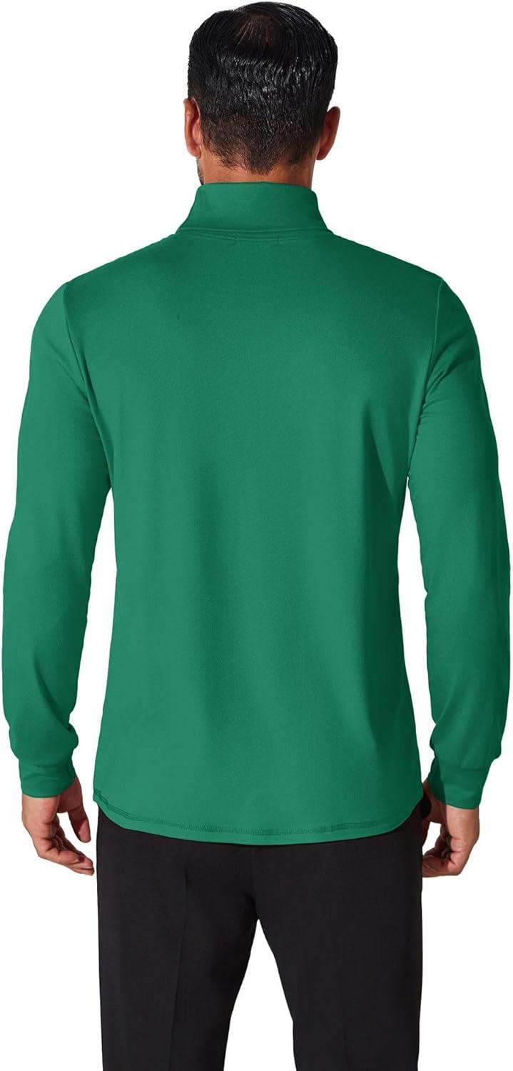 imageCOOFANDY Mens Turtleneck T Shirt Long Sleeve Pullover Sweater Slim Fit Lightweight Thermal Undershirt TopsGreen