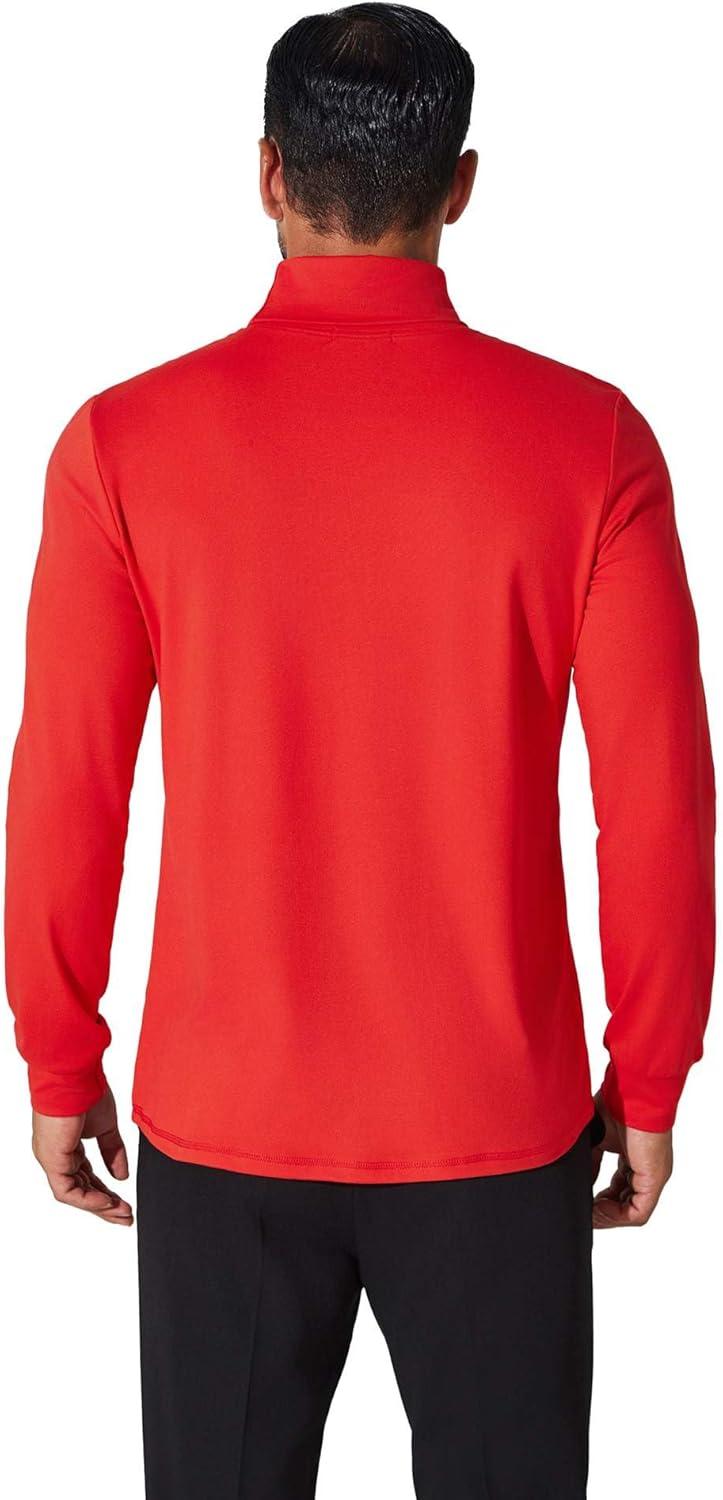 imageCOOFANDY Mens Turtleneck T Shirt Long Sleeve Pullover Sweater Slim Fit Lightweight Thermal Undershirt TopsRed