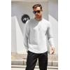 imageCOOFANDY Mens Cotton Hipster Hip Hop Longline Crewneck T Shirts Casual Long Sleeve Tees Curved Hem Gym ShirtsTwo Pack Black  White