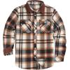 imageCOOFANDY Mens Flannel Shirts Long Sleeve Fleece Plaid Jacket Casual Stylish Button Down Shirts with PocketsBrown
