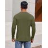 imageCOOFANDY Mens Long Sleeve Tee Shirts Crew Neck TShirt Casual Pullover Basic Tees Soft Stretch TshirtsArmy Green
