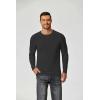 imageCOOFANDY Mens Long Sleeve Tee Shirts Crew Neck TShirt Casual Pullover Basic Tees Soft Stretch TshirtsBlack