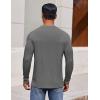imageCOOFANDY Mens Long Sleeve Tee Shirts Crew Neck TShirt Casual Pullover Basic Tees Soft Stretch TshirtsBlack Heather