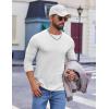 imageCOOFANDY Mens Long Sleeve Tee Shirts Crew Neck TShirt Casual Pullover Basic Tees Soft Stretch TshirtsBlackwhite