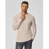 imageCOOFANDY Mens Long Sleeve Tee Shirts Crew Neck TShirt Casual Pullover Basic Tees Soft Stretch TshirtsLight Apricot