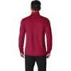 imageCOOFANDY Mens Turtleneck T Shirt Long Sleeve Pullover Sweater Slim Fit Lightweight Thermal Undershirt TopsWine Red