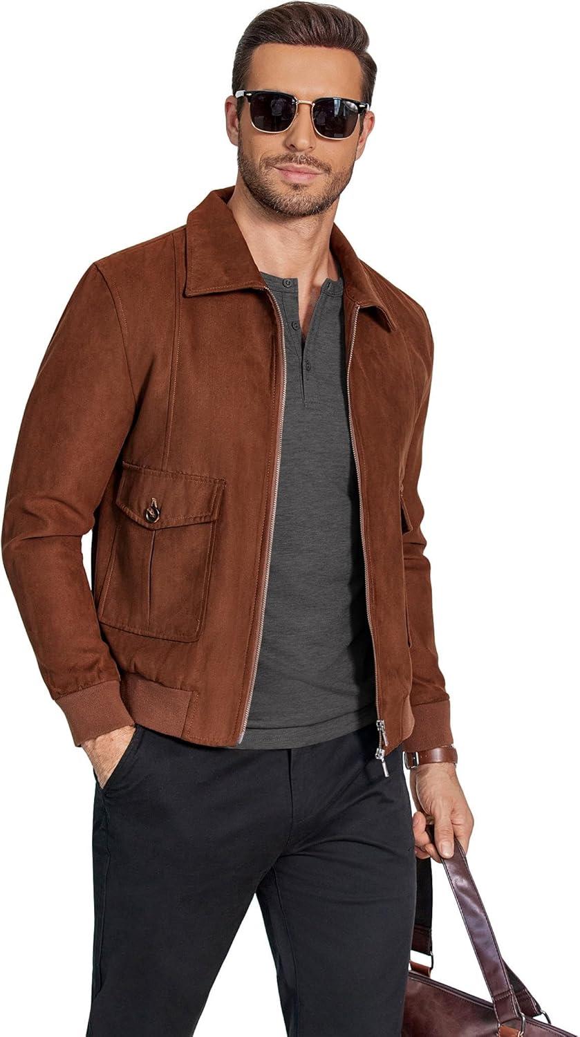 imageCOOFANDY Henley Shirts for Men Long Sleeve T Shirts Textured Casual Stretch Fashion Pullover Lightweight Fall TopsDark Grey