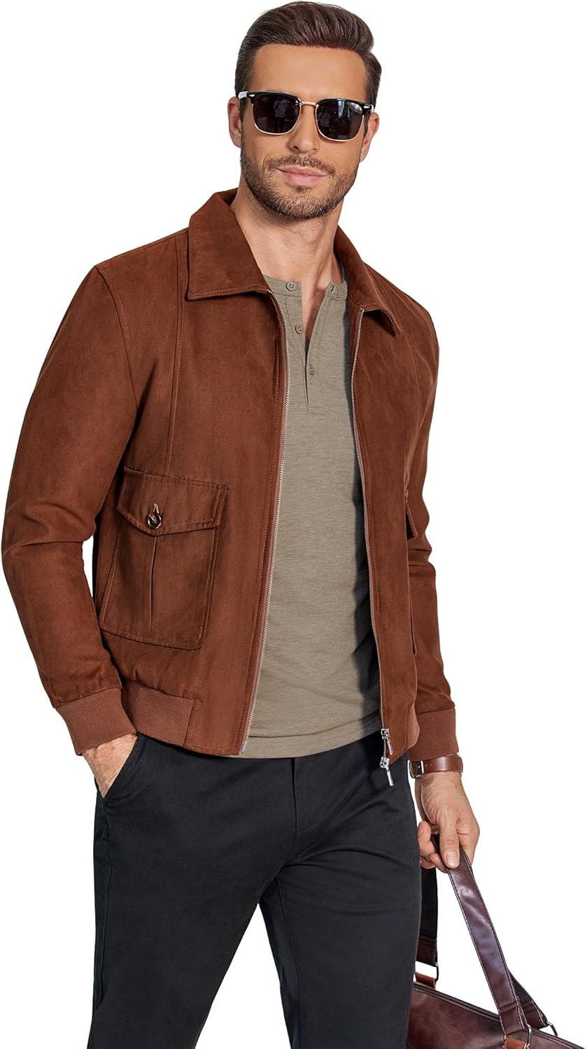 imageCOOFANDY Henley Shirts for Men Long Sleeve T Shirts Textured Casual Stretch Fashion Pullover Lightweight Fall TopsKhaki