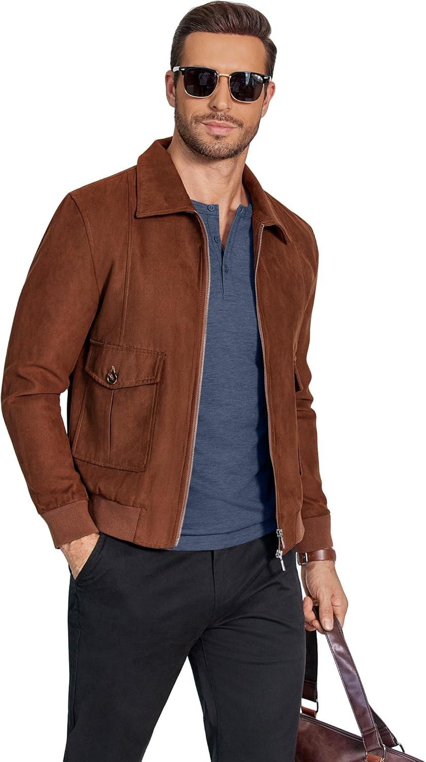 imageCOOFANDY Henley Shirts for Men Long Sleeve T Shirts Textured Casual Stretch Fashion Pullover Lightweight Fall TopsNavy Blue