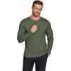 imageCOOFANDY Henley Shirts for Men Long Sleeve T Shirts Textured Casual Stretch Fashion Pullover Lightweight Fall TopsArmy Green