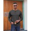 imageCOOFANDY Henley Shirts for Men Long Sleeve T Shirts Textured Casual Stretch Fashion Pullover Lightweight Fall TopsDark Grey