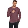 imageCOOFANDY Henley Shirts for Men Long Sleeve T Shirts Textured Casual Stretch Fashion Pullover Lightweight Fall TopsDark Red
