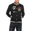 imageCOOFANDY Mens Fashion Varsity Jacket Causal Slim Fit Cotton Letterman Baseball Bomber JacketsBlackjgr