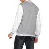 imageCOOFANDY Mens Fashion Varsity Jacket Causal Slim Fit Cotton Letterman Baseball Bomber JacketsGray