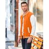 imageCOOFANDY Mens Fashion Varsity Jacket Causal Slim Fit Cotton Letterman Baseball Bomber JacketsOrange