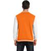imageCOOFANDY Mens Fashion Varsity Jacket Causal Slim Fit Cotton Letterman Baseball Bomber JacketsOrange