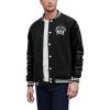 imageCOOFANDY Mens Fashion Varsity Jacket Causal Slim Fit Cotton Letterman Baseball Bomber JacketsBlack Jgr