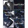 imageCOOFANDY Mens Shiny Sequin Blazer Tuxedo Party Dinner Prom One Button Suit JacketMulticolorednavy Blue
