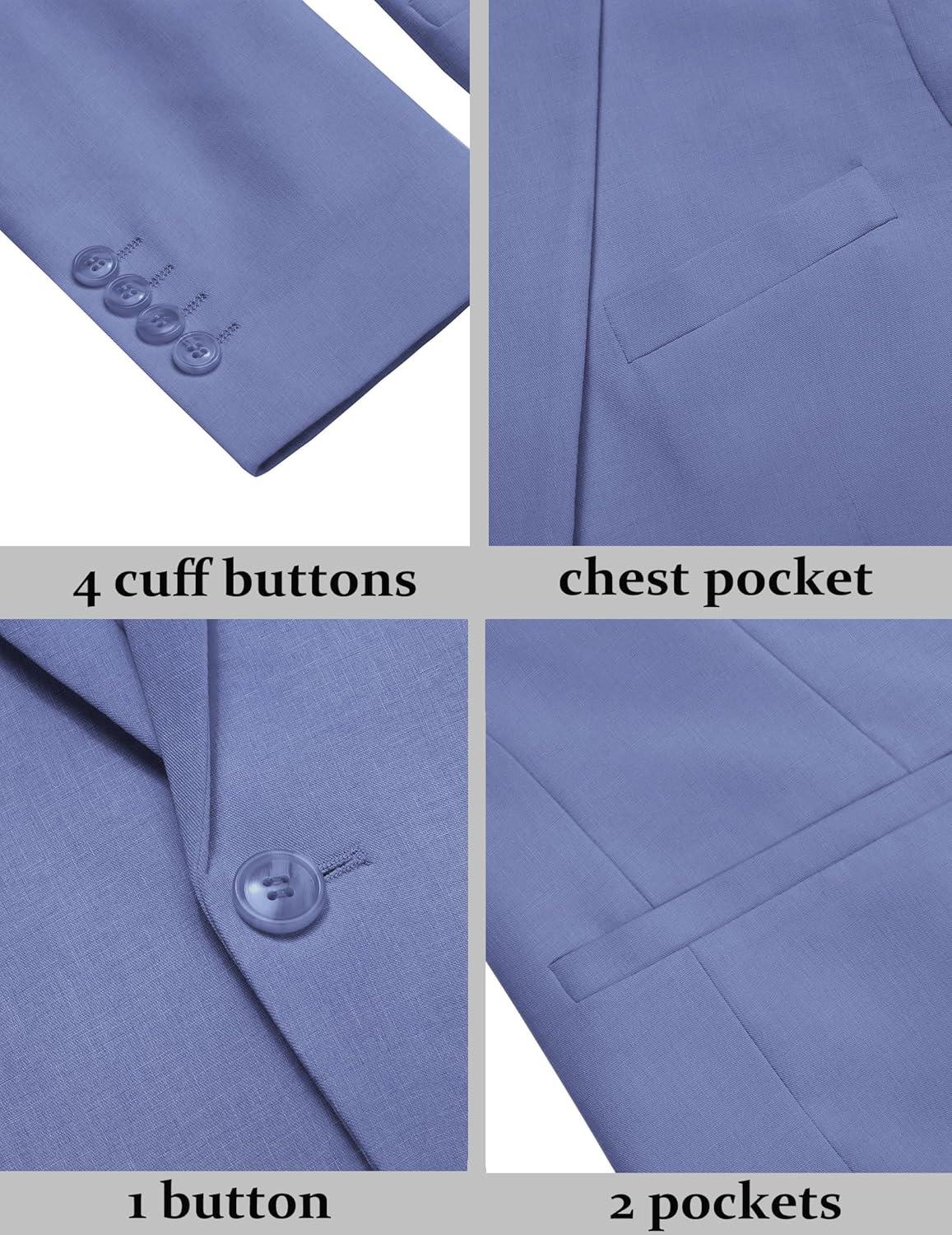 imageCOOFANDY Mens Blazer Casual Suit Jacket Slim Fit One Button Sport Coats Lightweight Sports JacketRoyal Blue