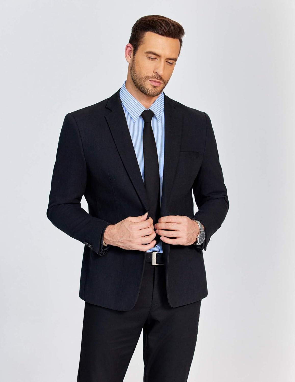 imageCOOFANDY Mens Dress Shirts Long Sleeve Plaid Button Down Shirt Business Casual Stretch Shirts with PocketBlue White Plaid