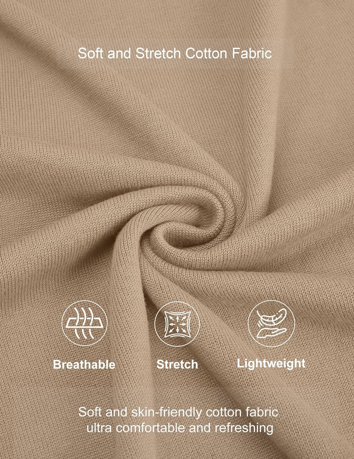 imageCOOFANDY Mens Mock Turtleneck Ribbed Knit Pullover Sweater Casual Lightweight Slim fit Dress SweaterBeige