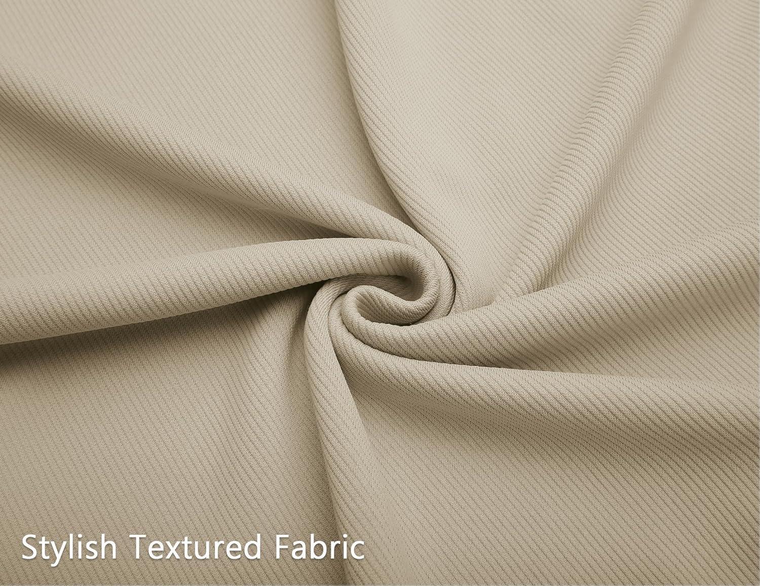 imageCOOFANDY Mens Sweatsuits 2 Piece Set Quarter Zip Pullover with Wide Leg Sweatpants Matching TracksuitBeige